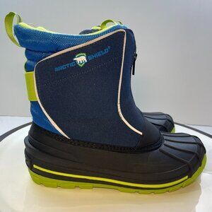 Arctic Shield Winter Kids Navy Waterproof Insulated Zipper closure Boots 5Y